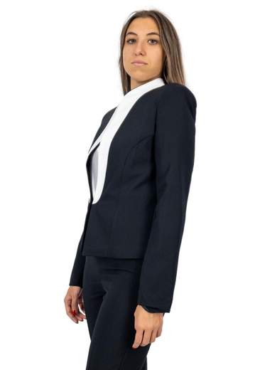 RINASCIMENTO Blazer Donna Giacca Elegante Corto Di Rinascimento Tessuto Tecnico