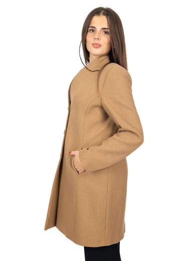 Cappotto donna elegante curvy invernale misto lana