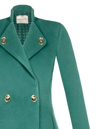 RINASCIMENTO Cappotto Doppio Petto Donna Corto Invernale Elegante Svasato