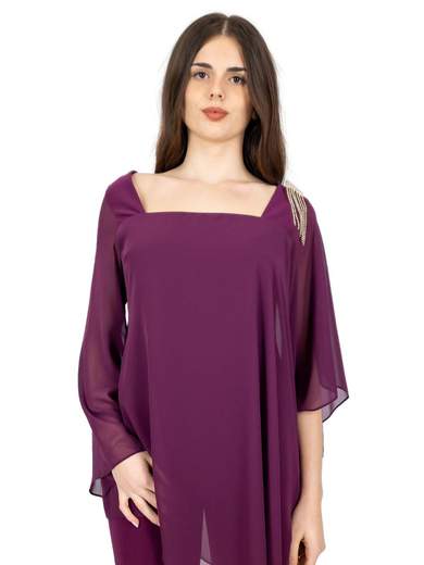 JEAN CRYÒ Completo Pantalone Donna Elegante Con Blusa Per Matrimonio