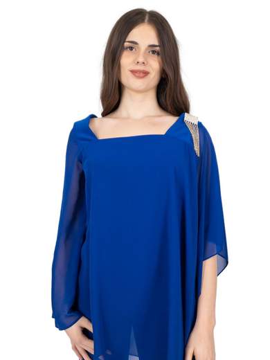 JEAN CRYÒ Completo Pantalone Donna Elegante Con Blusa Per Matrimonio