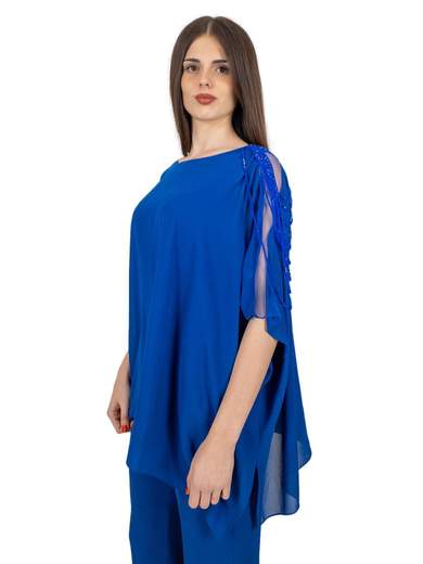 Elegant plus size chiffon outfit for women