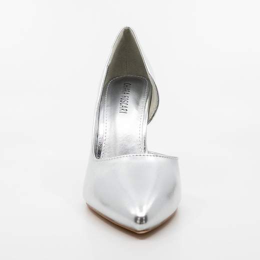 Décolleté argento eleganti con tacco a spillo 10 cm