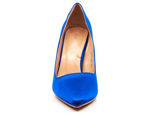 Décolleté blu con tacco alto da cerimonia eleganti donna A30-097