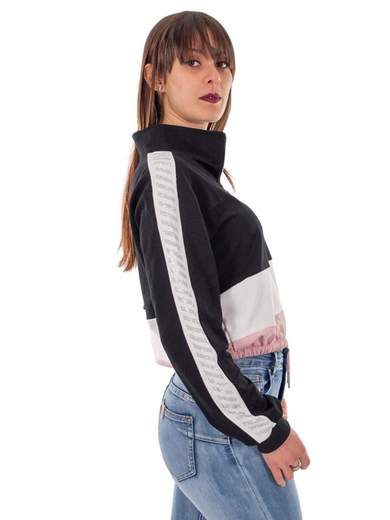 STRABELLO Felpa corta donna con zip MDL1006