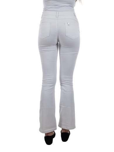 Jeans a zampa chiari bootcut elasticizzati donna estivi push up