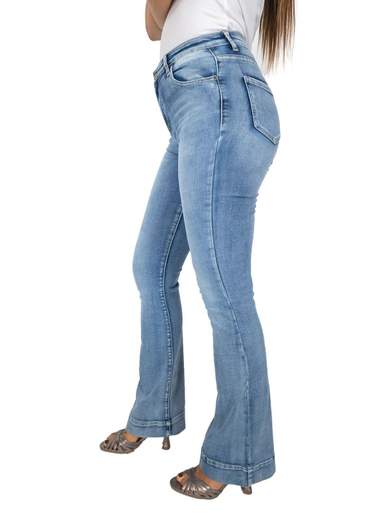 WATER JEANS Jeans A Zampa Donna Bootcut Svasati Elasticizzati Chiari