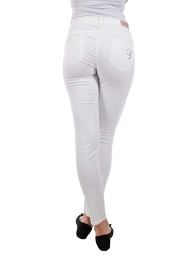 CARMEN Jeans Donna Push Up Estivo A Sigaretta Chiari Elasticizzati