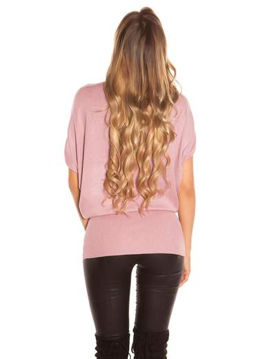 Maglia lunga con fiocco cucito a mano – Eleganza e comfort quotidiano