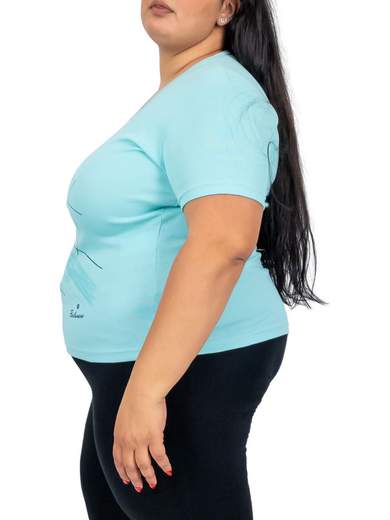 Maglietta manica corta oversize in cotone con stampa