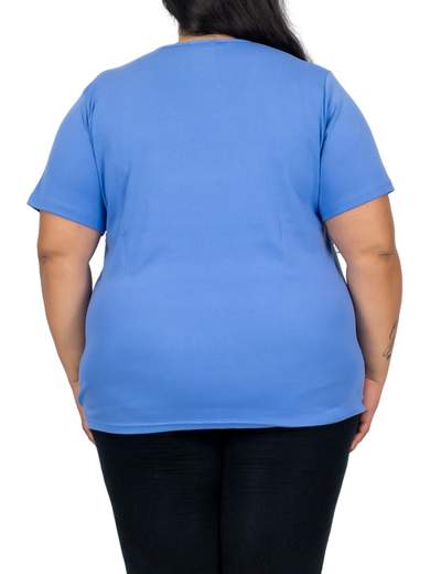 PERLARARA T-shirt donna oversize in cotone con stampa floreale e lurex – Perlarara E2126