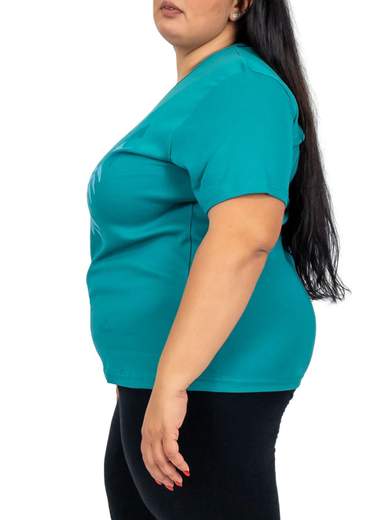 PERLARARA T-shirt donna oversize in cotone con stampa floreale e lurex – Perlarara E2126