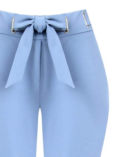 KITANA Pantaloni Donna Eleganti A Sigaretta Curvy Elasticizzati In Crepe