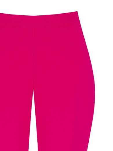 Pantaloni vita alta larghi in crepe per donne curvy