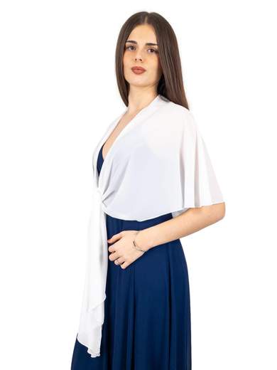 STRABELLO CERIMONIA Stola Cerimonia A Scialle Elegante In Georgette