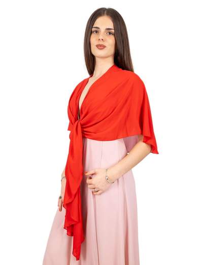 STRABELLO CERIMONIA Stola Cerimonia A Scialle Elegante In Georgette