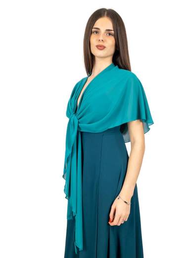 STRABELLO CERIMONIA Stola Cerimonia A Scialle Elegante In Georgette