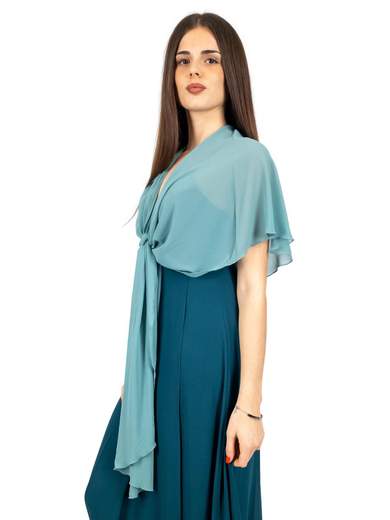 STRABELLO CERIMONIA Stola Cerimonia A Scialle Elegante In Georgette