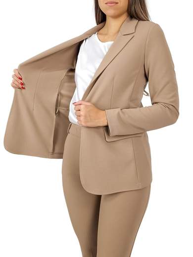 RINASCIMENTO Tailleur Pantaloni Eleganti Donne Da Cerimonia Slim In Crepe