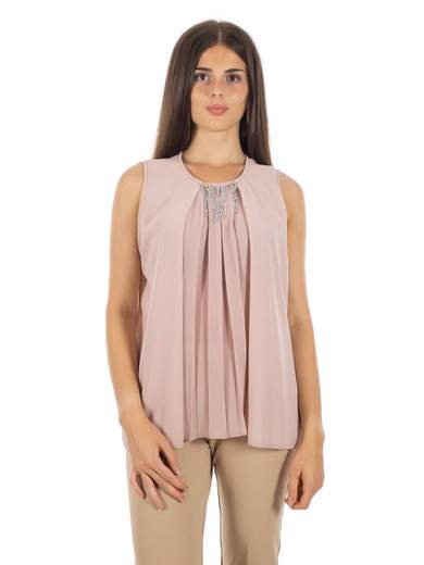 KITANA Top Donna Elegante Sottogiacca Per Cerimonia Con Strass