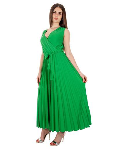 CARMEN Tuta Elegante Jumpsuit Intera Donna Pantalone Palazzo Plisse