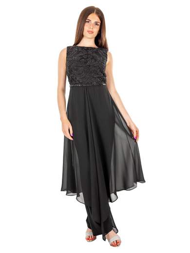 Sologioie Tuta Elegante Per Cerimonia Jumpsuit Intera Completa Con Stola
