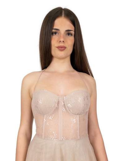 Vestito diciottesimo lungo scollo cuore elegante per ragazza