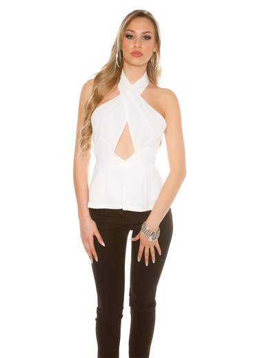 KOUCLA Top a fasce incrociate A01362