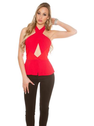 KOUCLA Top a fasce incrociate A01362