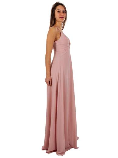 STRABELLO CERIMONIA Vestito Cerimonia Elegante Lungo con Spacco e Scollo a V A29499-3937-GINA