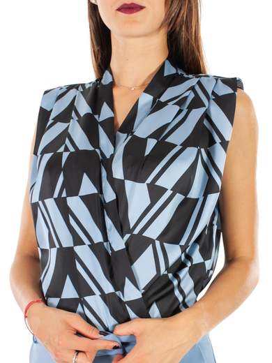 RINASCIMENTO Body Elegante Sottogiacca Scollo a V Incrociato Senza Maniche