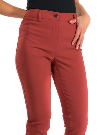 CARMEN Pantaloni A Sigaretta Pantalone Donna Eleganti Dritti Tecnico