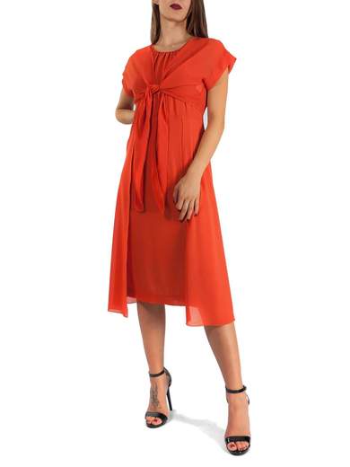 CARMEN Abito Midi Elegante Online Donna Estivo Leggero In Georgette