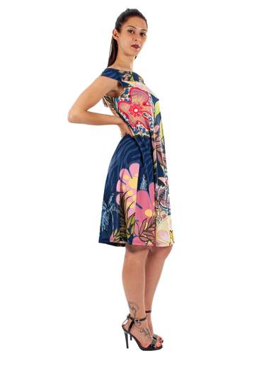 VESTITO SCOLLO A BARCHETTA ESTIVO