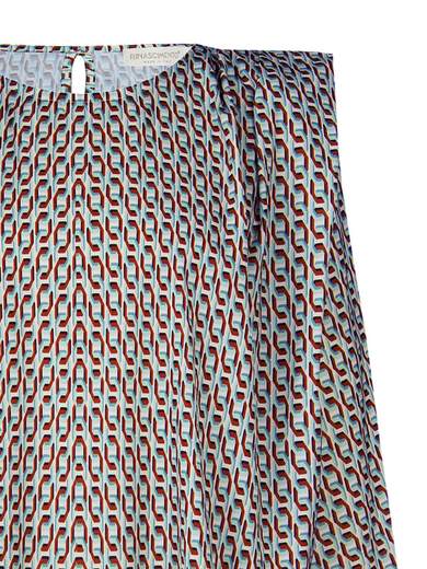 RINASCIMENTO Camicetta Elegante Blusa Donna Fantasia Geometrica Manica Lunga