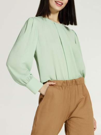 Camicia Elegante Donna Blusa Manica Lunga Camicetta Chiffon