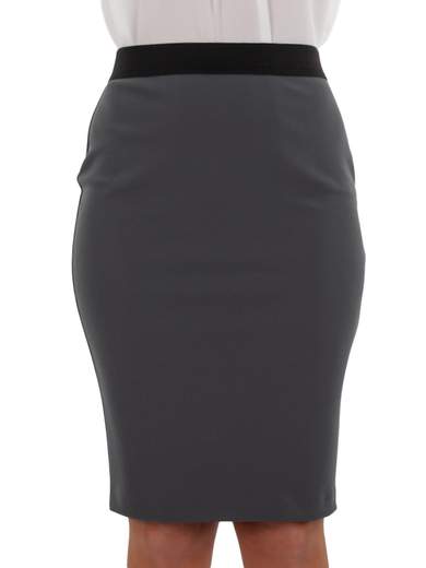 Gonna a tubino al ginocchio in crepe