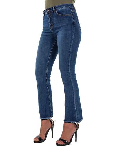 FARFALLINA Jeans Cropped Flare Donna Elasticizzati Farfallina F6733