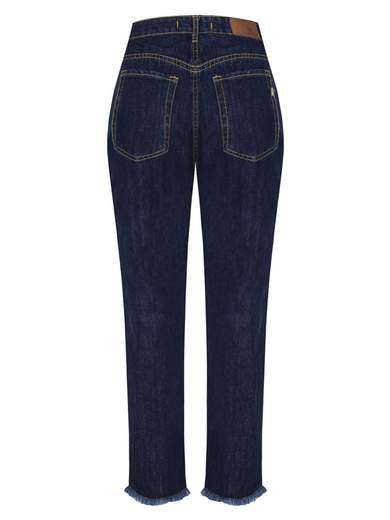 Jeans donna carrot di Rinascimento  cropped vita alta