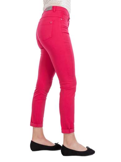 Pantalone Chino Donna Estivo Leggeri Cotone A Sigaretta Slim Fit