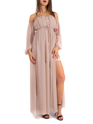 RINASCIMENTO Vestito Lungo Per Cerimonia Donna Stile Impero Elegante Damigelle