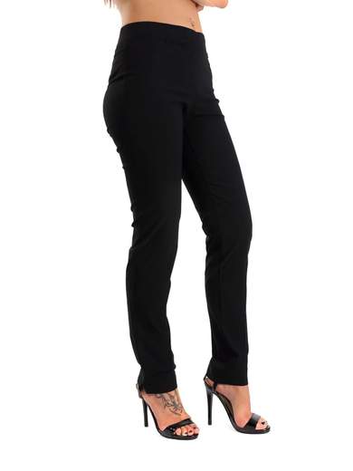 Pantaloni Leggeri in Bengalina Taglie Forti con Spacco