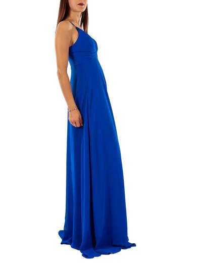 STRABELLO CERIMONIA Vestito Cerimonia Elegante Lungo con Spacco e Scollo a V A29499-3937-GINA