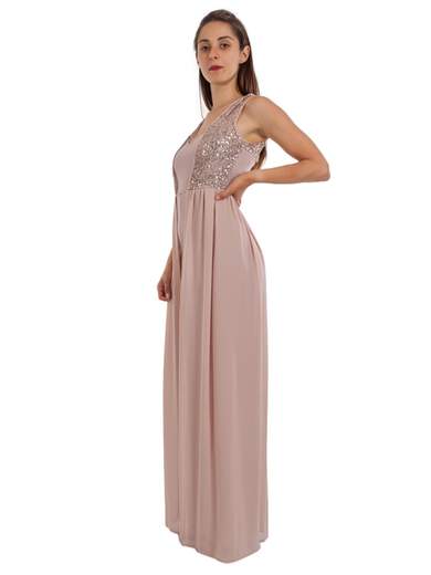 STRABELLO CERIMONIA Tuta Elegante Da Cerimonia Jumpsuit In Chiffon E Paillettes