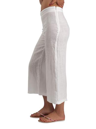 CARMEN Pantaloni gaucho in lino FTI714