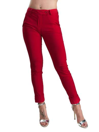 CARMEN UNICA Pantaloni dritti vita regular P424T3