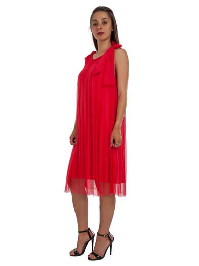 CARMEN Vestito Elegante Donna Estivo Svasato Sotto Il Ginocchio