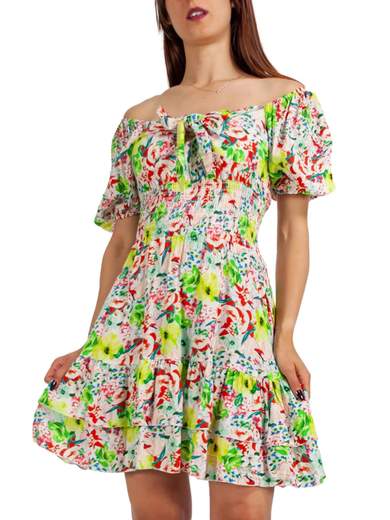 VESTITO CON MANICA A SBUFFO