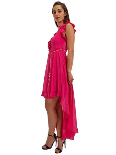 RINASCIMENTO Vestito Corto Davanti E Lungo Dietro Cerimonia Donna In Chiffon