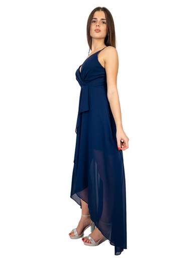 Abito cerimonia donna stile impero con spalline regolabili